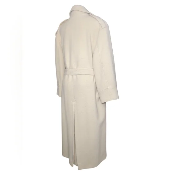Harve Benard Cream Belted Coat - Picture 10 of 14